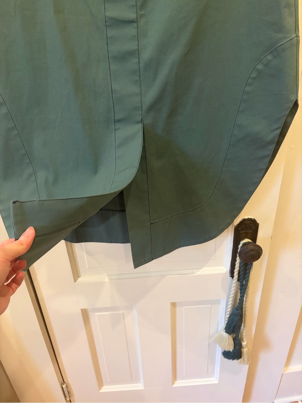 Sea New York Green Curved Hem Midi Skirt size 6 - Picture 3 of 7